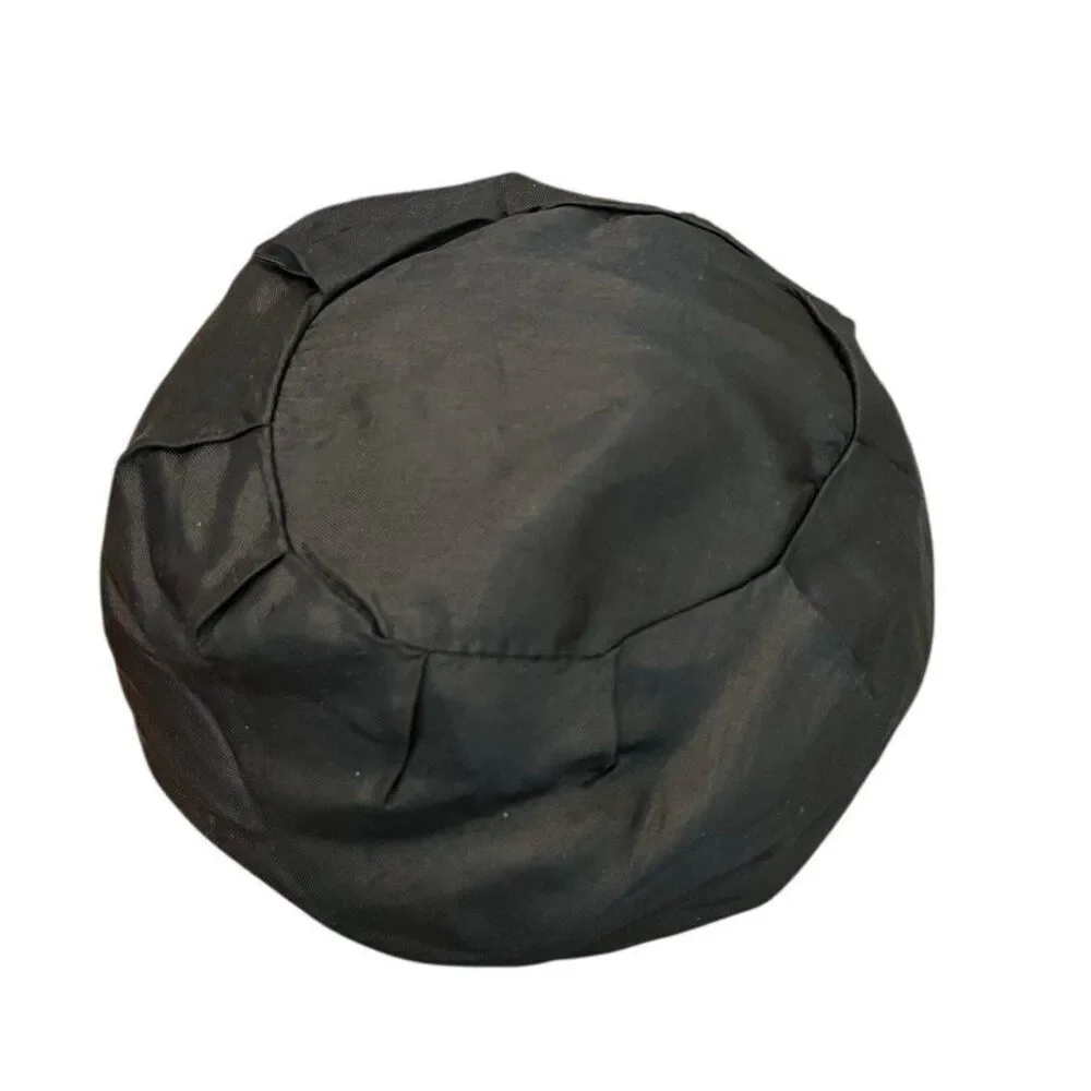 Womens Navy Blue Wool Angora Blend Beret Lined Fur Hat One Size